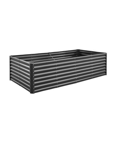 GOUUN Metal Raised Garden Bed,  Galvanized Planter Box with Open Bottom