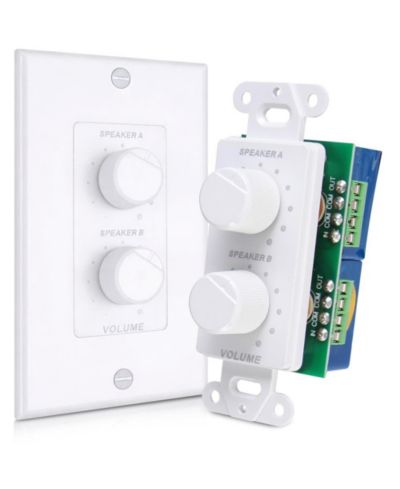 Pyle PVCD15 Dual-Channel 120-Watt In-Wall Speaker Volume Control