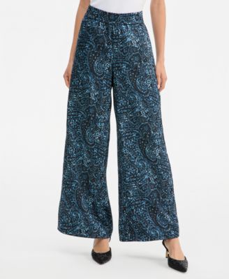 I.N.C. International Concepts женские широкие брюки сатиновые, эксклюзив Macy's