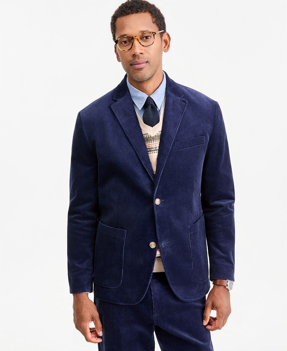 Мужской блейзер Club Room Regular-Fit Corduroy Notch-Lapel