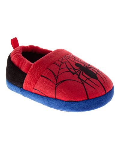 Spider-Man Toddler Marvel Spiderman Kids' Slippers Cozy, Plush, and Fun House Footwear
