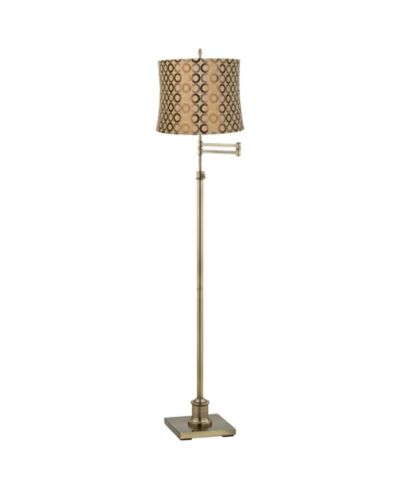 Напольный торшер 360 Lighting с регулируемой высотой 70" в цвете Antique Brass
