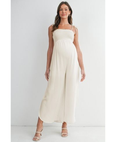 Женский комбинезон Hello Miz Maternity Smocked Wide-Leg