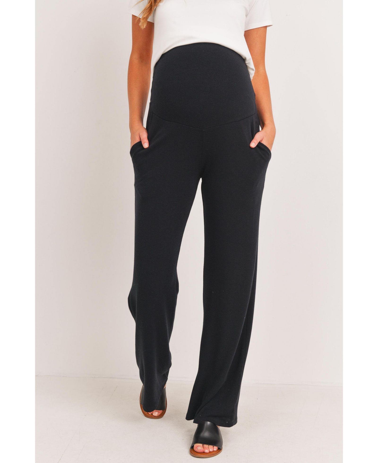 Брюки Hello Miz Maternity Over-the-Belly Wide Leg Lounge