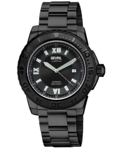 Gevril Мужские часы Seacloud Swiss Automatic IP Black Bracelet