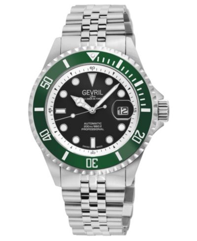 Gevril Men's Wall Street Swiss Automatic Bracelet Watch