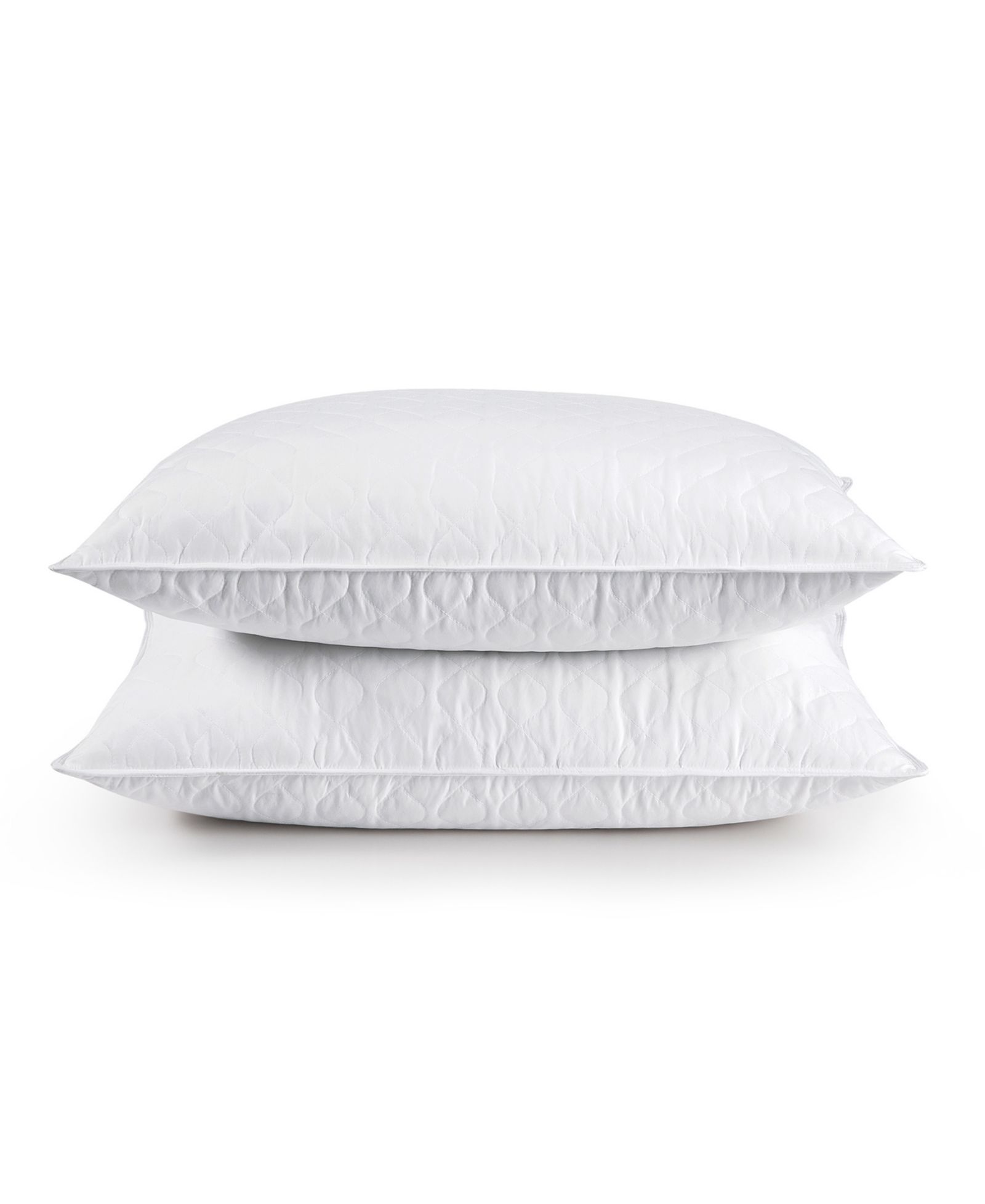 UNIKOME Quilted Goose Feather 2-Pack Pillows, King
