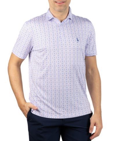 Tailorbyrd Men's Dealers Choice Printed Performance Polo Shirt