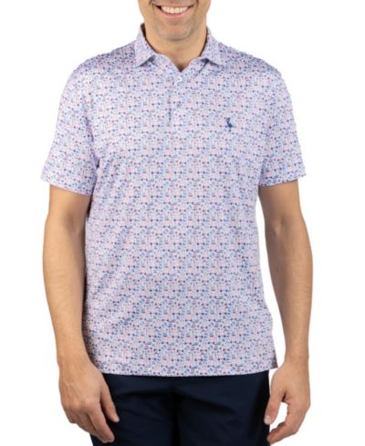 Tailorbyrd Мужской Hole in One Printed Performance Polo Shirt
