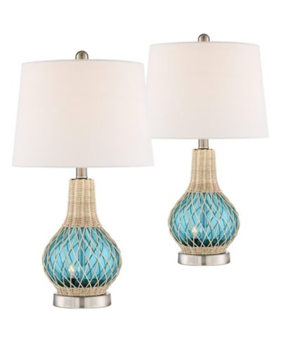 Набор настольных ламп 360 Lighting Alana 22 3/4" Modern Coastal LED для гостиной и спальни