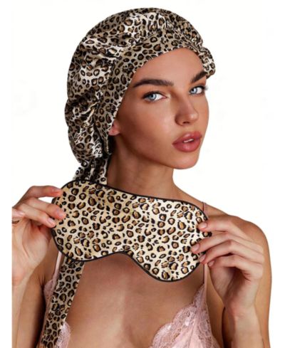 SILKSILKY Pure Silk Bonnet+Eye Mask Set