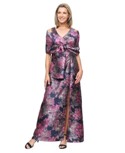 SL fashions Women’s Printed Jacquard Dress
