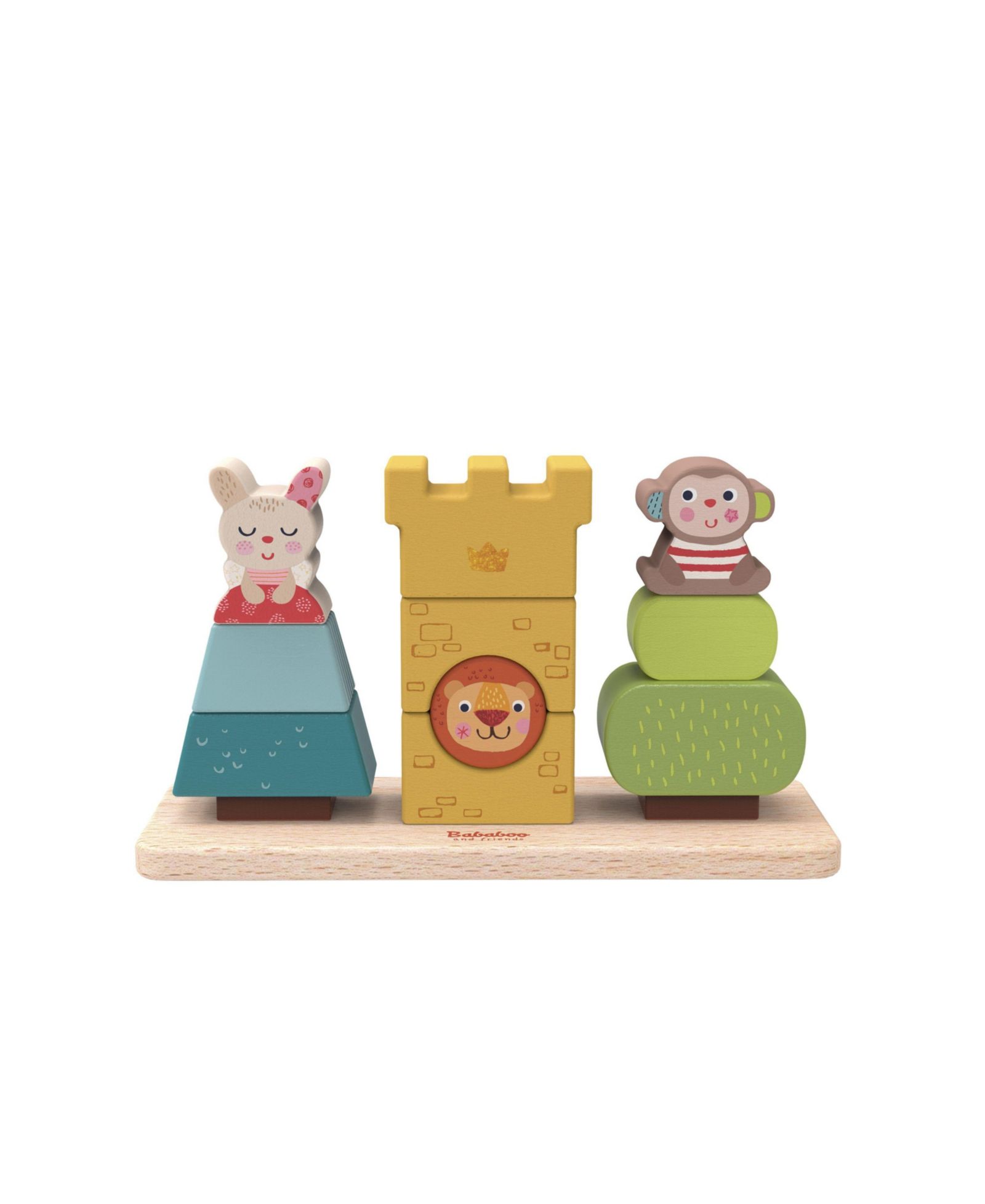 Bababoo And Friends Friends Stacking Toy 13-Piece Building Toy Set, Ages 18 Months+