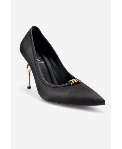 Prologue Shoes Womens Milos Buckle Pointed Toe Pump