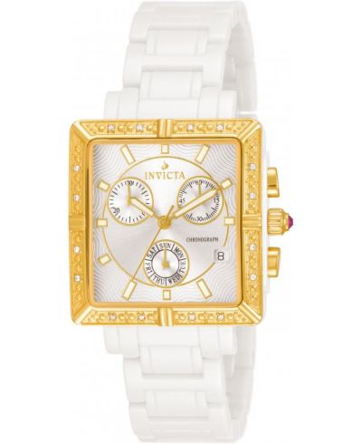 Invicta Women's 10214 Ceramics Quartz Chronograph Dial Watch