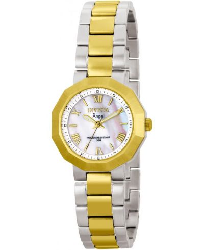 Invicta Women's 0544 Angel Quartz Mother of Pearl Dial Watch
