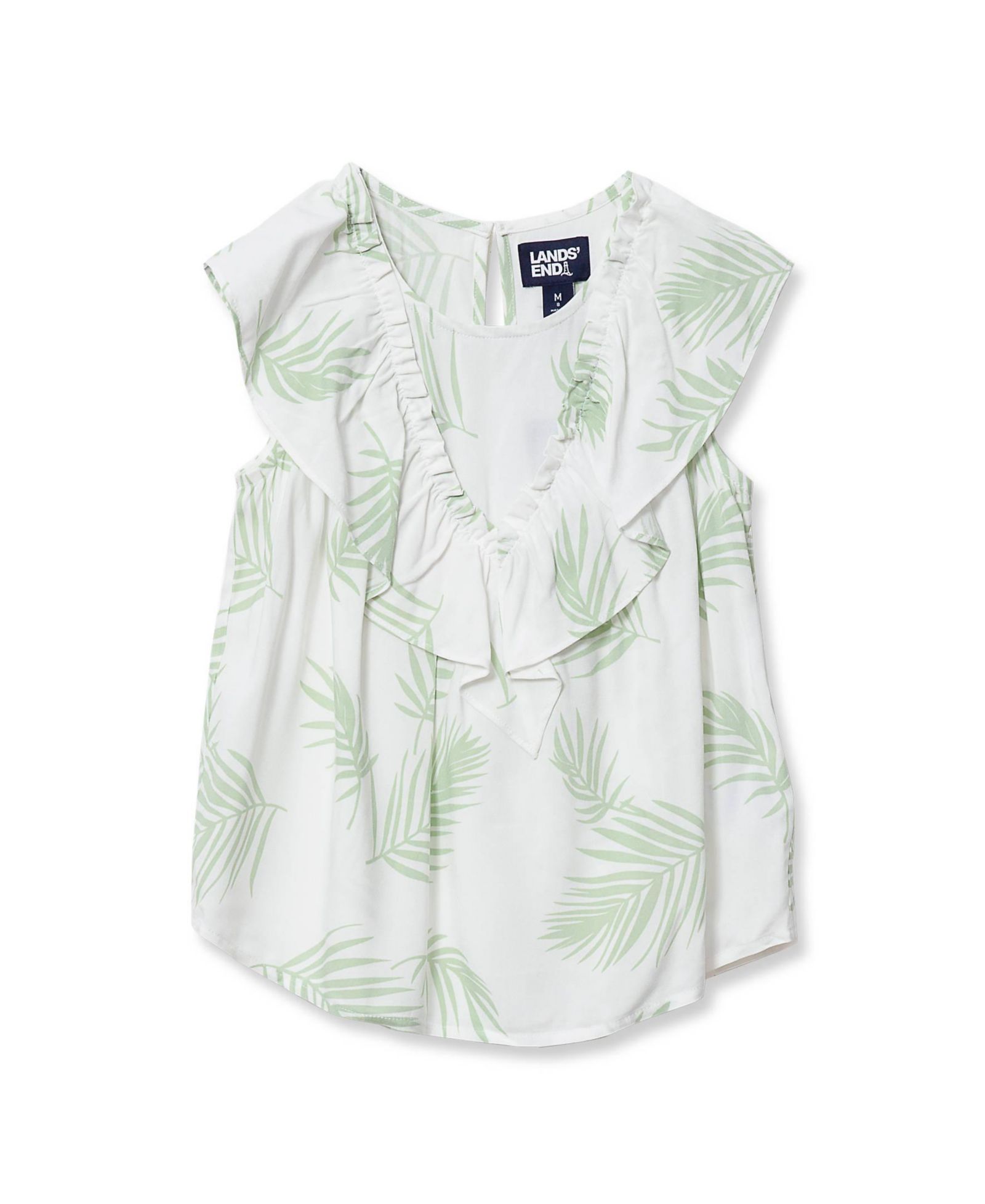 Женский топ Lands' End Breezy V-Neck с оборками