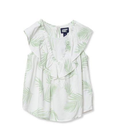 Женский топ Lands' End Breezy V-Neck с оборками