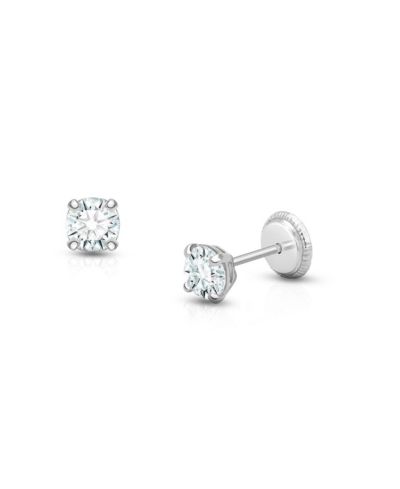 Серьги-гвоздики Tiny Blessings 14K Gold Crystal Birthstone с застежкой-винт
