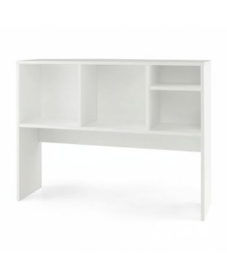 YIGII 7 Shelves Desk Hutch Desktop Organizer Anti Toppling Wood Study Office Dorm