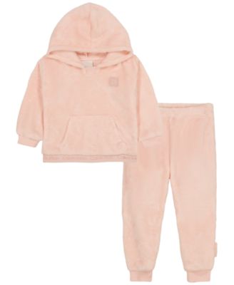 Calvin Klein Детский комплект из худи с капюшоном из шерпы и джоггеров, 2 предмета