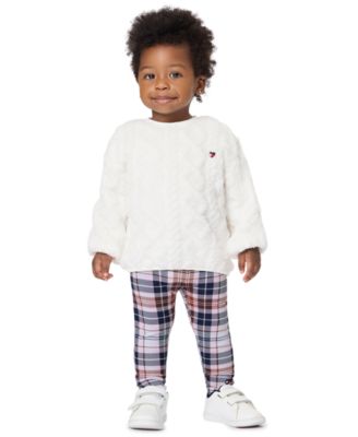 Tommy Hilfiger девочки топ с длинным рукавом и леггинсы, комплект из 2 предметов