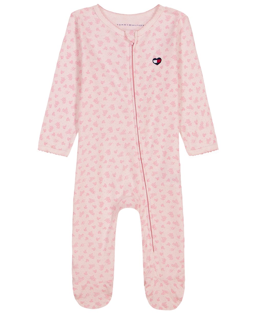 Детский комбинезон Tommy Hilfiger Baby Girls' Long-Sleeve Footed Coverall