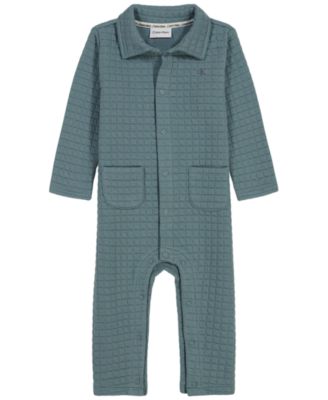 Calvin Klein Baby Boys' Long-Sleeve Coverall