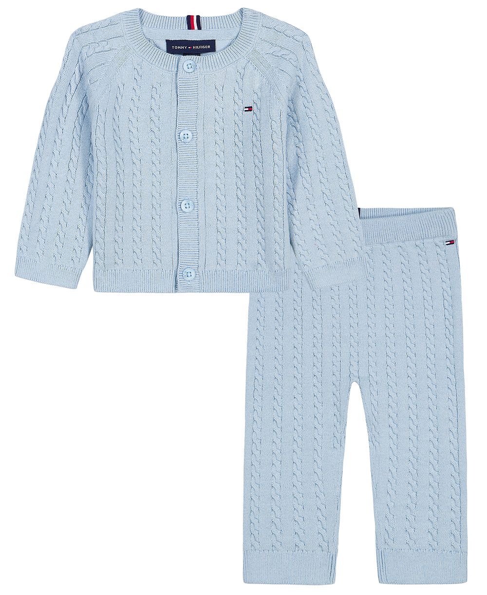 Комплект из кардигана с длинным рукавом и брюк Tommy Hilfiger для малышей, 2-предметный набор