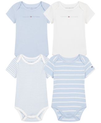 Комплект боди Tommy Hilfiger с логотипом и полоской для малышей, 4 шт.