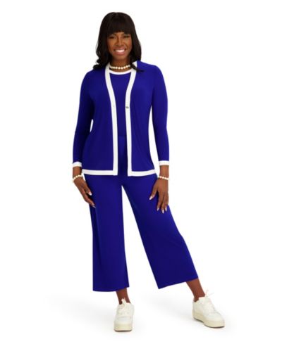 Kasper Women's V-Neck Button-Front Cardigan