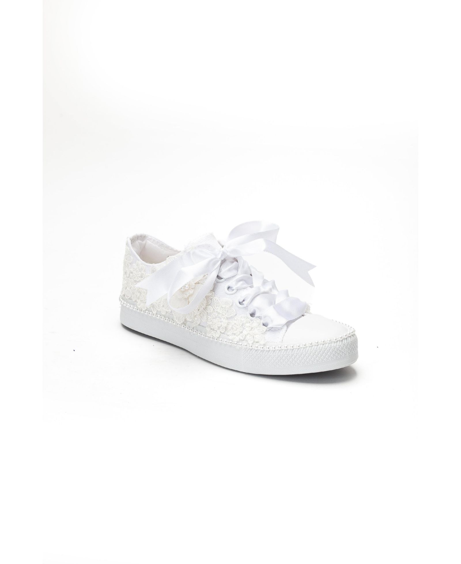 Женские Forever & Always Shoes Marvelle Pearl Lace Bridal Sneaker