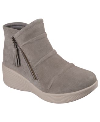 Skechers Women's Relaxed Fit Parallel Lite Casual Fashion Wedge Booties from Finish Line
