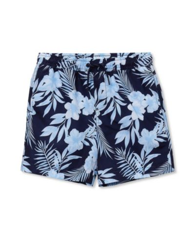 Tropical floral/navy