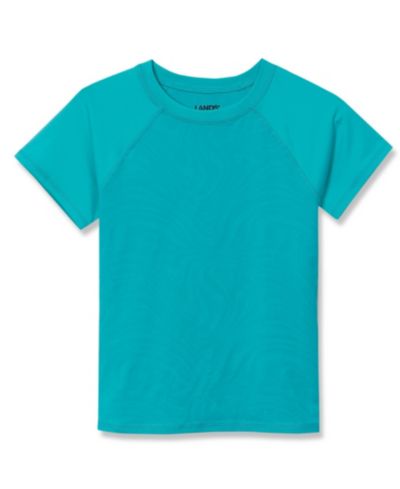 Lands' End Big Girls Plus Chlorine Resistant Short Sleeve Magic Print Swim Rash Guard