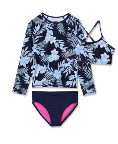 Комплект купальников Lands' End Plus Big Girls 3 Piece
