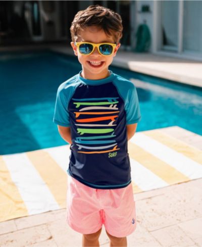 Мужские плавки для плавания Lands' End Boys Chlorine Resistant Seersucker с сетчатой подкладкой