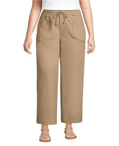 Женские брюки Lands' End Herringbone Chino High Rise