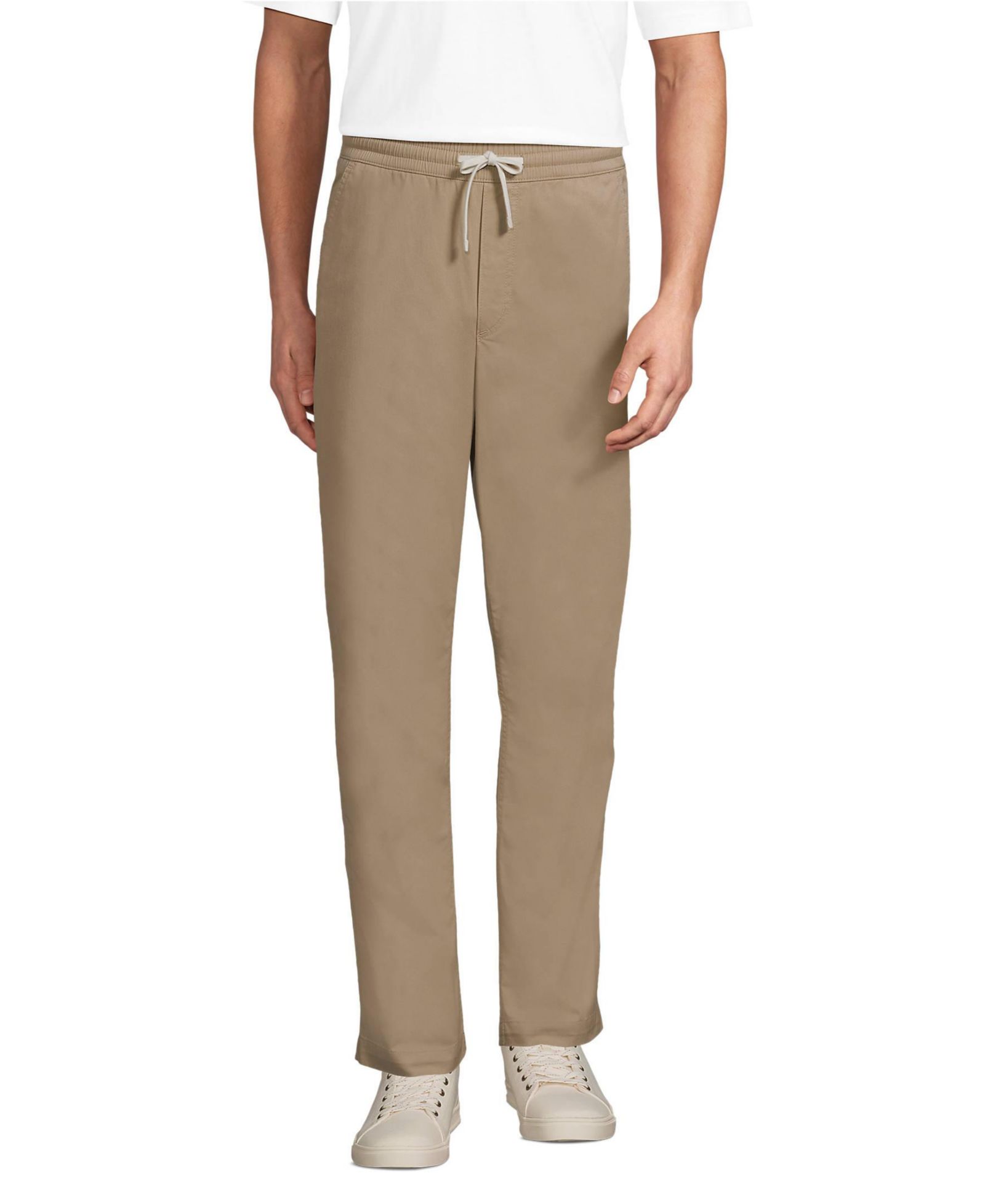 Lands' End Men's Lightweight Twill Pull On Deck Pant