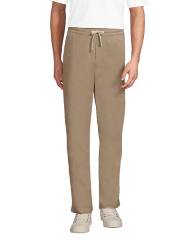 Lands' End Мужские легкие брюки из твила Pull On Deck