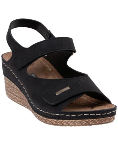 Женские босоножки GC Shoes Women's Keltie Double Strap Wedge Sandals