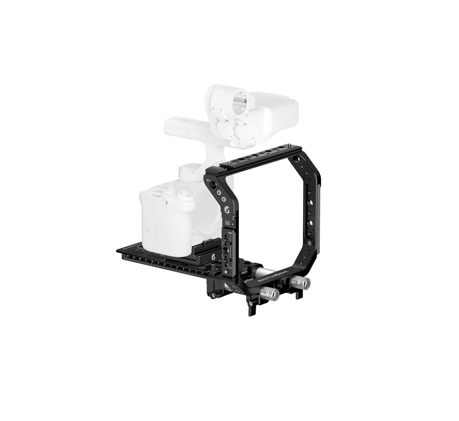 Bright Tangerine Halo Universal Base Kit Quick-Release Camera Cage for Small Cameras