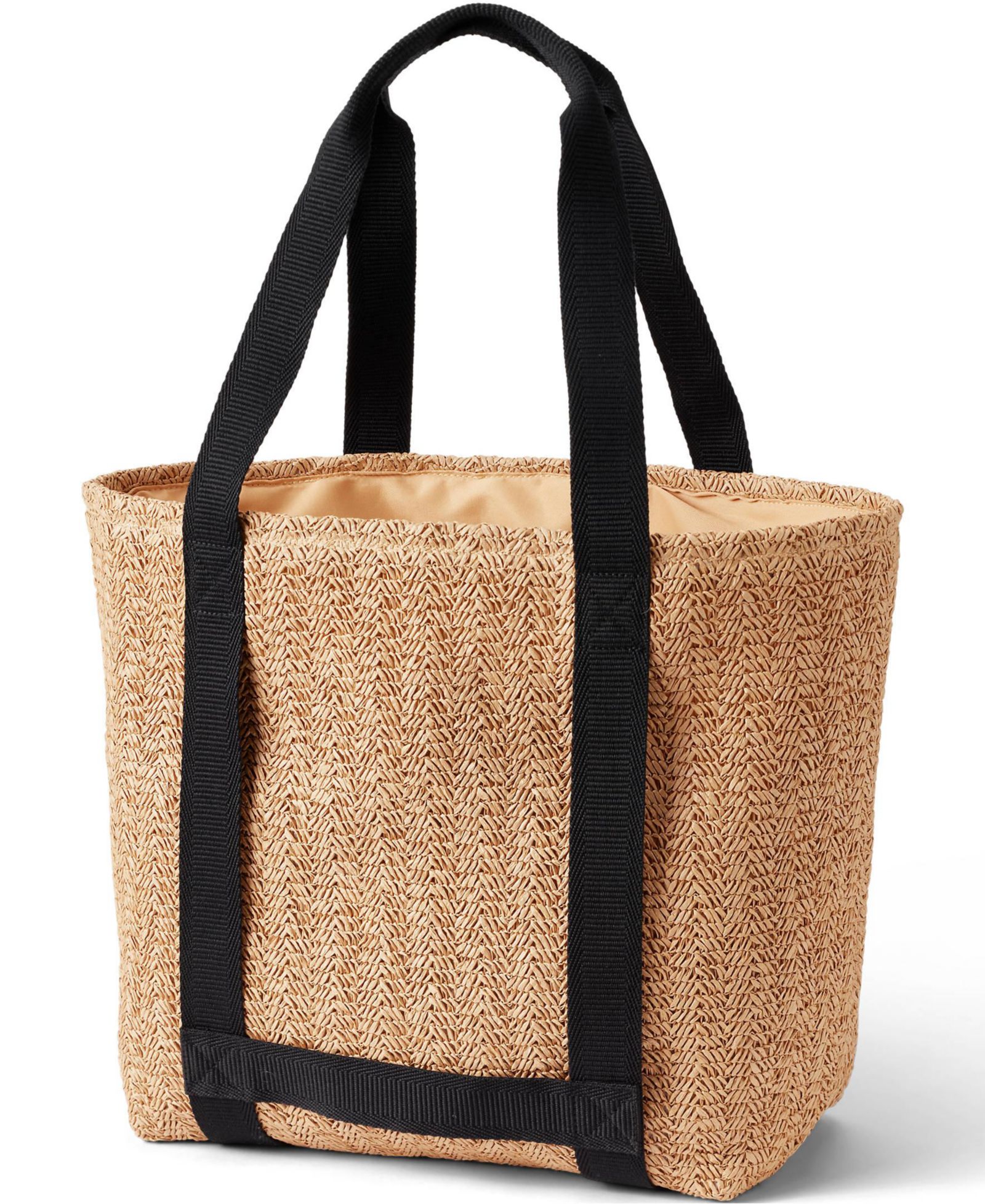 Lands' End Straw Tote Bag