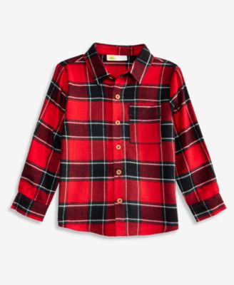Epic Threads Boys' 4-20 Flannel Long-Sleeve Button-Up Shirt, Macy's Exclusive