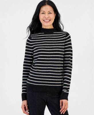 Style & Co Women's Luxsoft Stripe Rollneck Sweater, Macy's Exclusive
