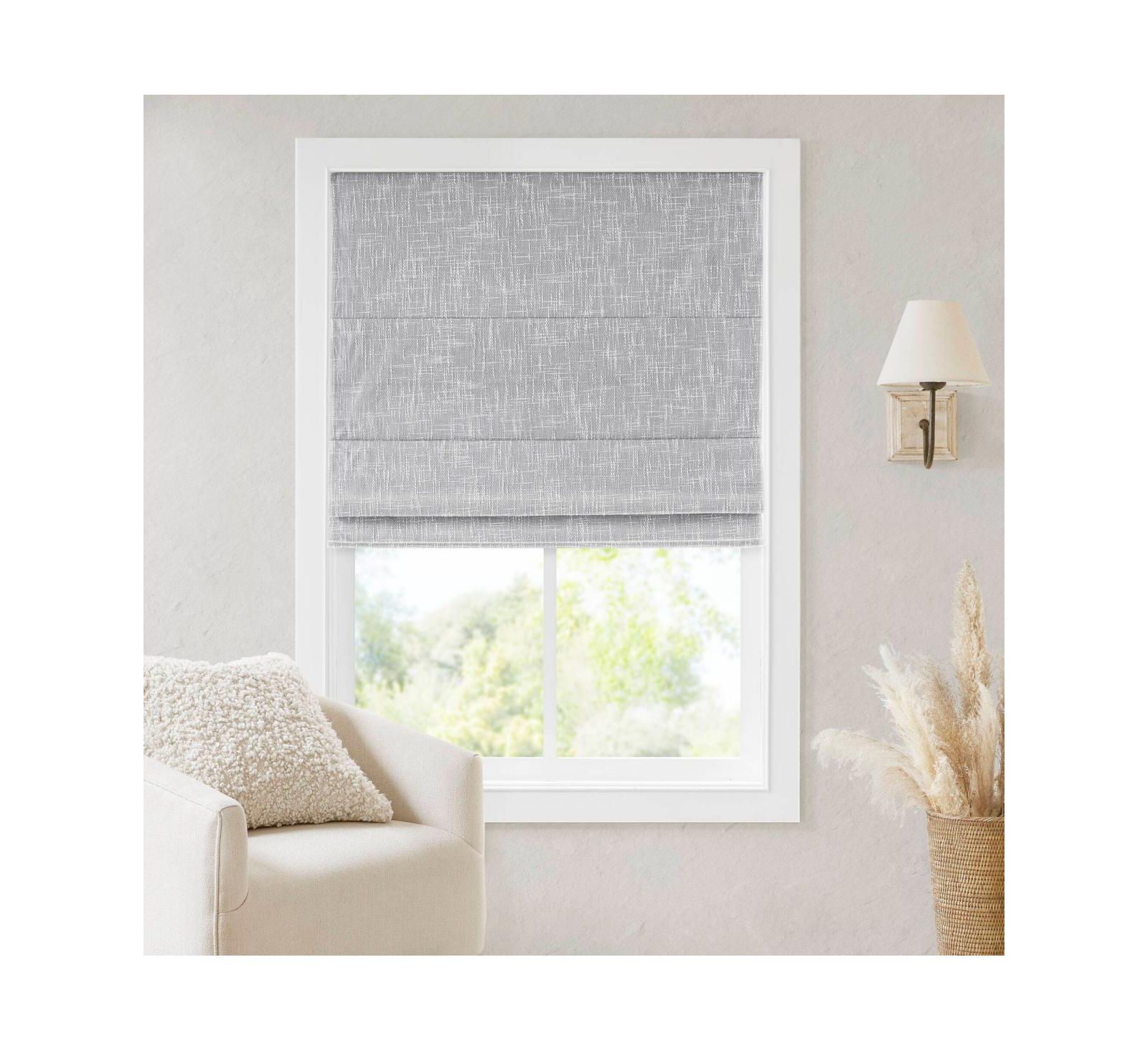 LAOTIES Cordless Blackout Roman Window Shade
