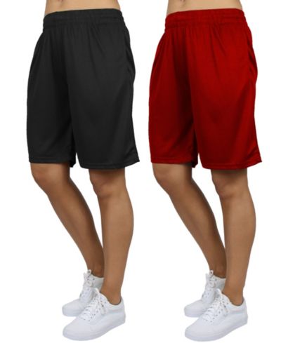 Женские шорты Galaxy By Harvic Moisture Wicking Performance Mesh, 2 шт.