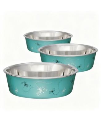 ARONKL Stainless Steel Dog Cat Bowl Spill Proof Durable Dishwasher Safe Travel Feeder