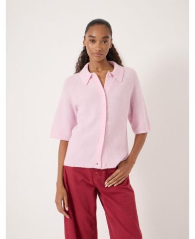 Hush Women's Jinny Wool Blend Short Sleeve Cardigan