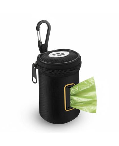 ARONKL Dog Poop Bag Holder For Leash Nylon Oxford Dispenser With Carabiner Clip
